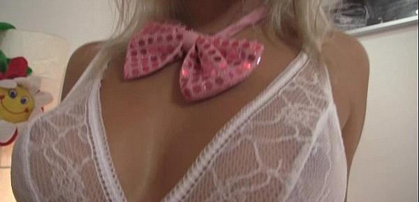  Pinky June dressed as a Playboy bunny shows it all